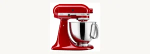 Batedeira KitchenAid Artisan KEA33 vermelha com tigela de inox