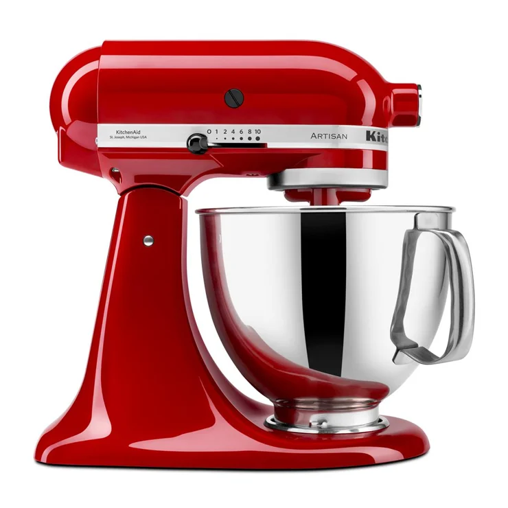 Batedeira KitchenAid Artisan KEA33 Empire Red com tigela de inox