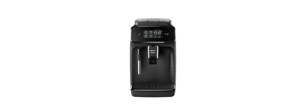 Cafeteira Philips Walita EP1220 preta, em imagem de divulgação.