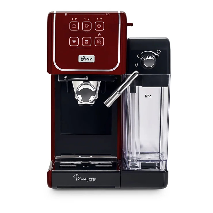 Cafeteira Oster PrimaLatte Touch Red BVSTEM6801R, imagem de divulgação