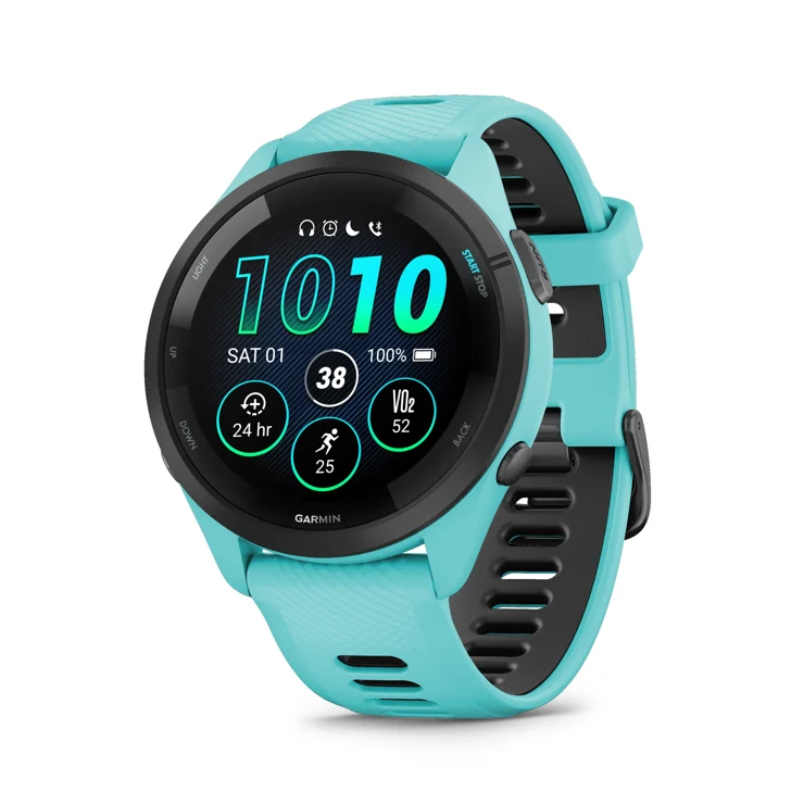 Relógio Garmin Forerunner 265, em imagem de divulgação